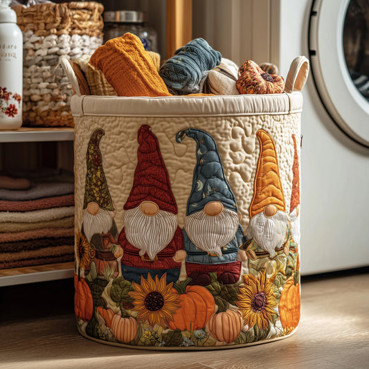 Autumn Whimsy Quilted Laundry Basket GFTOTP11064