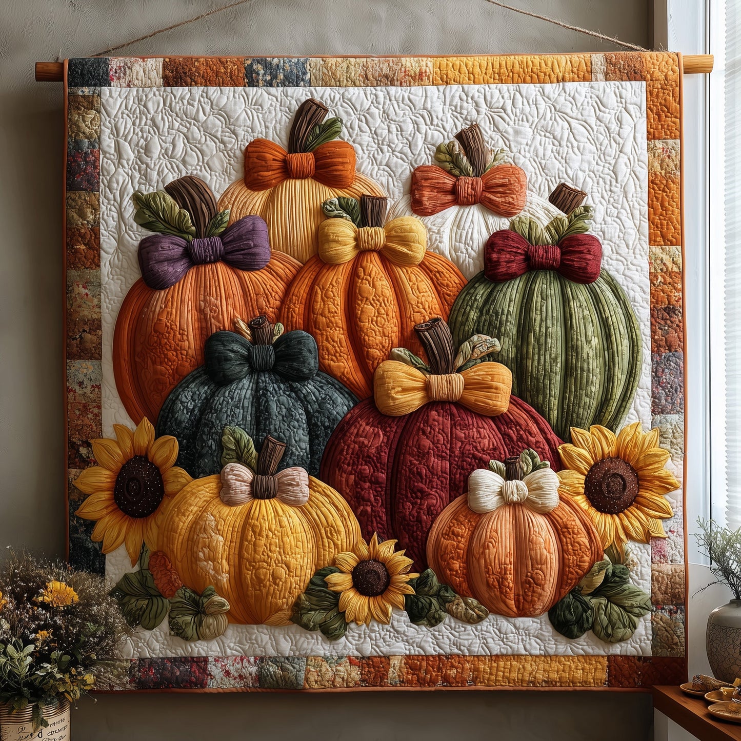 Pumpkin Patch Quilted Blanket GFTOTP11074
