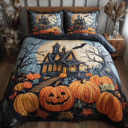 Spooky Manor 3-Piece Quilted Bedding Set GFTOTP11083