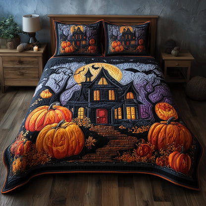 Spooky Manor 3-Piece Quilted Bedding Set GFTOTP11084