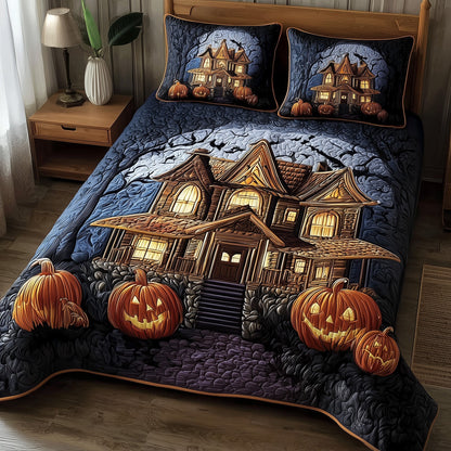 Spooky Manor 3-Piece Quilted Bedding Set GFTOTP11086