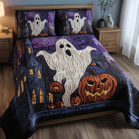 Ghostly Slumber 3-Piece Quilted Bedding Set GFTOTP11094
