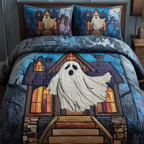 Ghostly Slumber 3-Piece Quilted Bedding Set GFTOTP11095