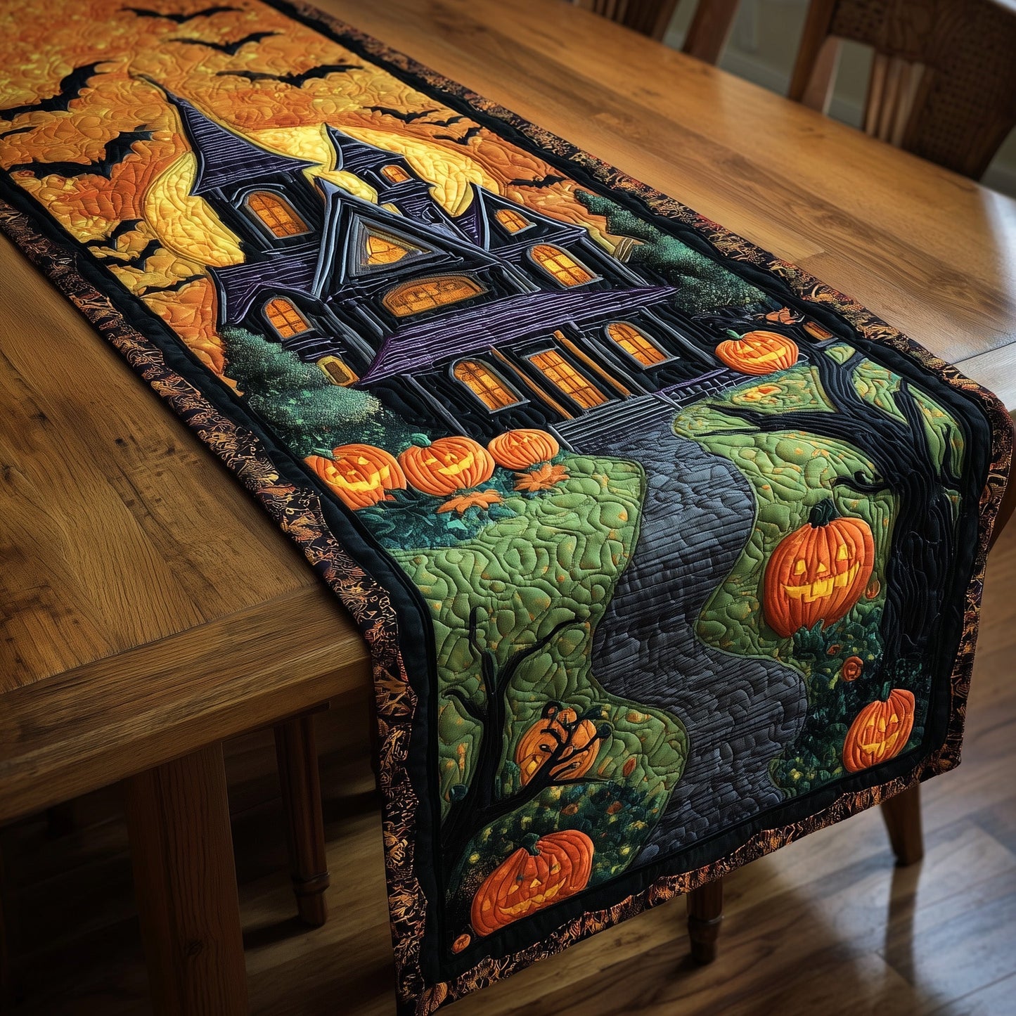 Ghostly Nights Quilted Table Runner GFTOTP11101