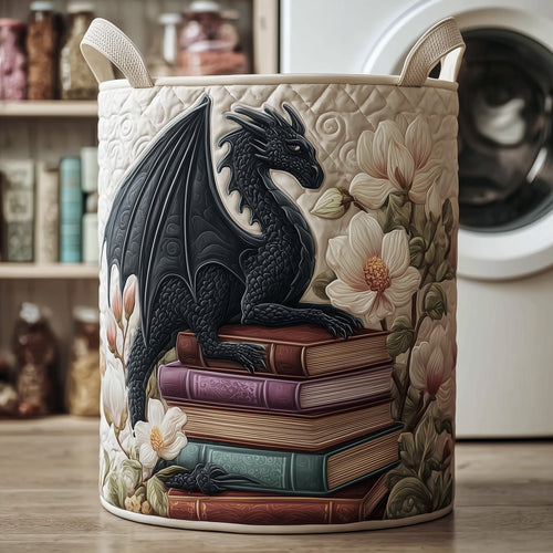 Library Dragon Quilted Laundry Basket GFTOTP11124