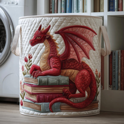 Library Dragon Quilted Laundry Basket GFTOTP11125