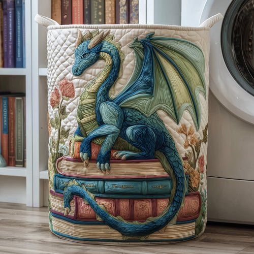Library Dragon Quilted Laundry Basket GFTOTP11127