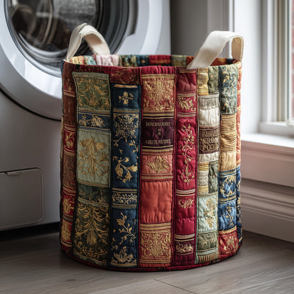 Book Haven Quilted Laundry Basket GFTOTP11130