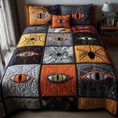 Creepy Halloween 3-Piece Quilted Bedding Set GFTOTP11148