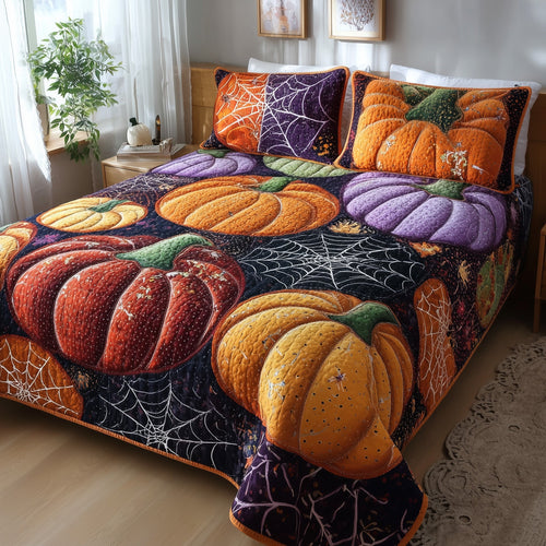 Creepy Halloween 3-Piece Quilted Bedding Set GFTOTP11150