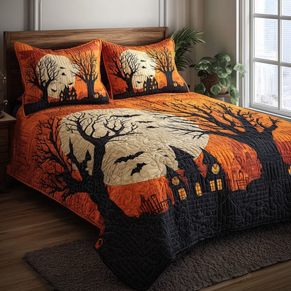 Haunted Forest 3-Piece Quilted Bedding Set GFTOTP11155