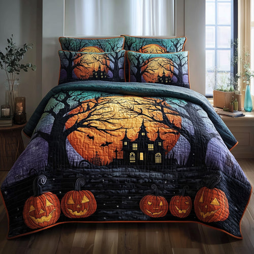 Haunted Forest 3-Piece Quilted Bedding Set GFTOTP11156