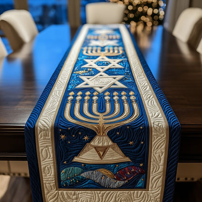 Hanukkah Stars Quilted Table Runner GFTOTP11163