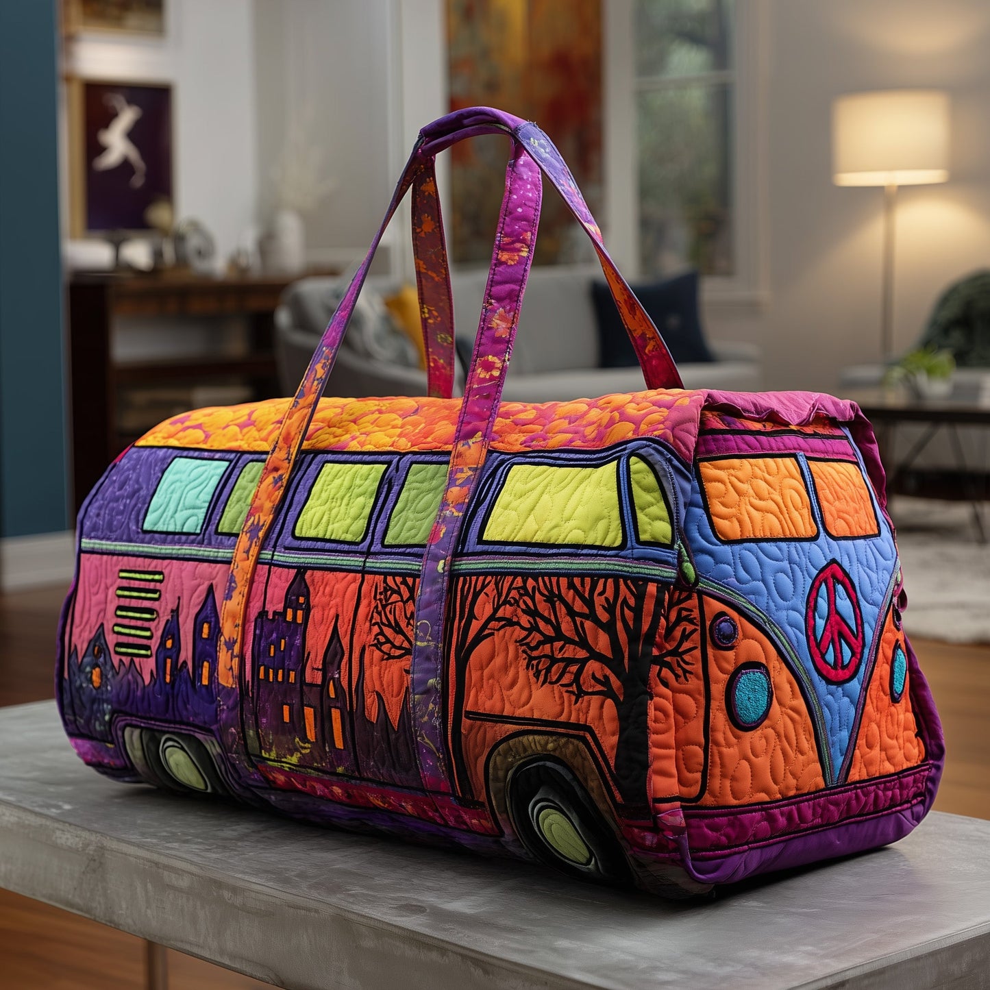 Haunted Highway Quilted Duffle Bag GFTOTP11186
