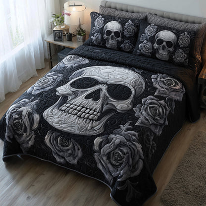 Dark Elegance 3-Piece Quilted Bedding Set GFTOTP11189