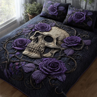 Dark Elegance 3-Piece Quilted Bedding Set GFTOTP11192