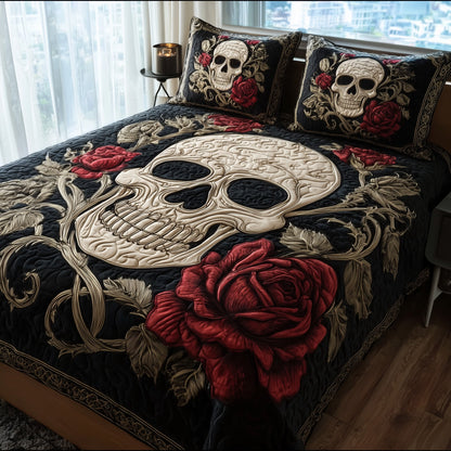 Skull Serenity 3-Piece Quilted Bedding Set GFTOTP11195