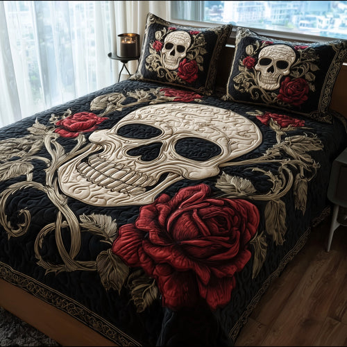 Skull Serenity 3-Piece Quilted Bedding Set GFTOTP11195