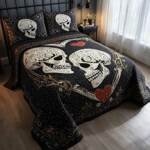 Skull Serenity 3-Piece Quilted Bedding Set GFTOTP11197