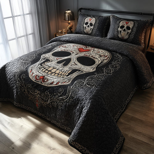 Skull Serenity 3-Piece Quilted Bedding Set GFTOTP11199