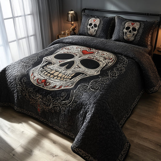 Skull Serenity 3-Piece Quilted Bedding Set GFTOTP11199