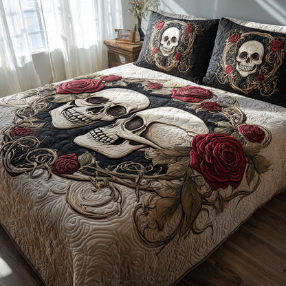 Skull Serenity 3-Piece Quilted Bedding Set GFTOTP11200