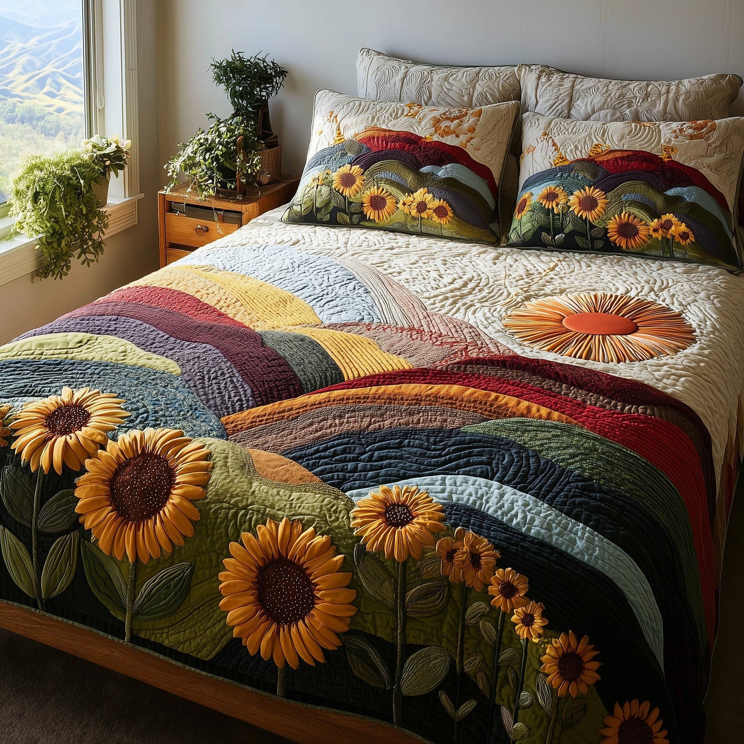 Hillside Serenity 3-Piece Quilted Bedding Set GFTOTP11204