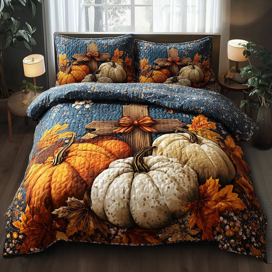 Fall for Jesus 3-Piece Quilted Bedding Set GFTOTP11214