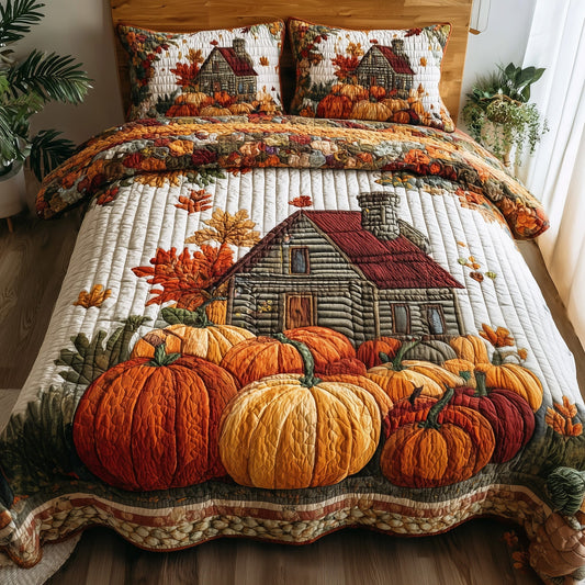 Golden Harvest 3-Piece Quilted Bedding Set GFTOTP11246