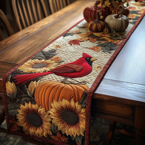 Autumn Cardinal Quilted Table Runner GFTOTP11252