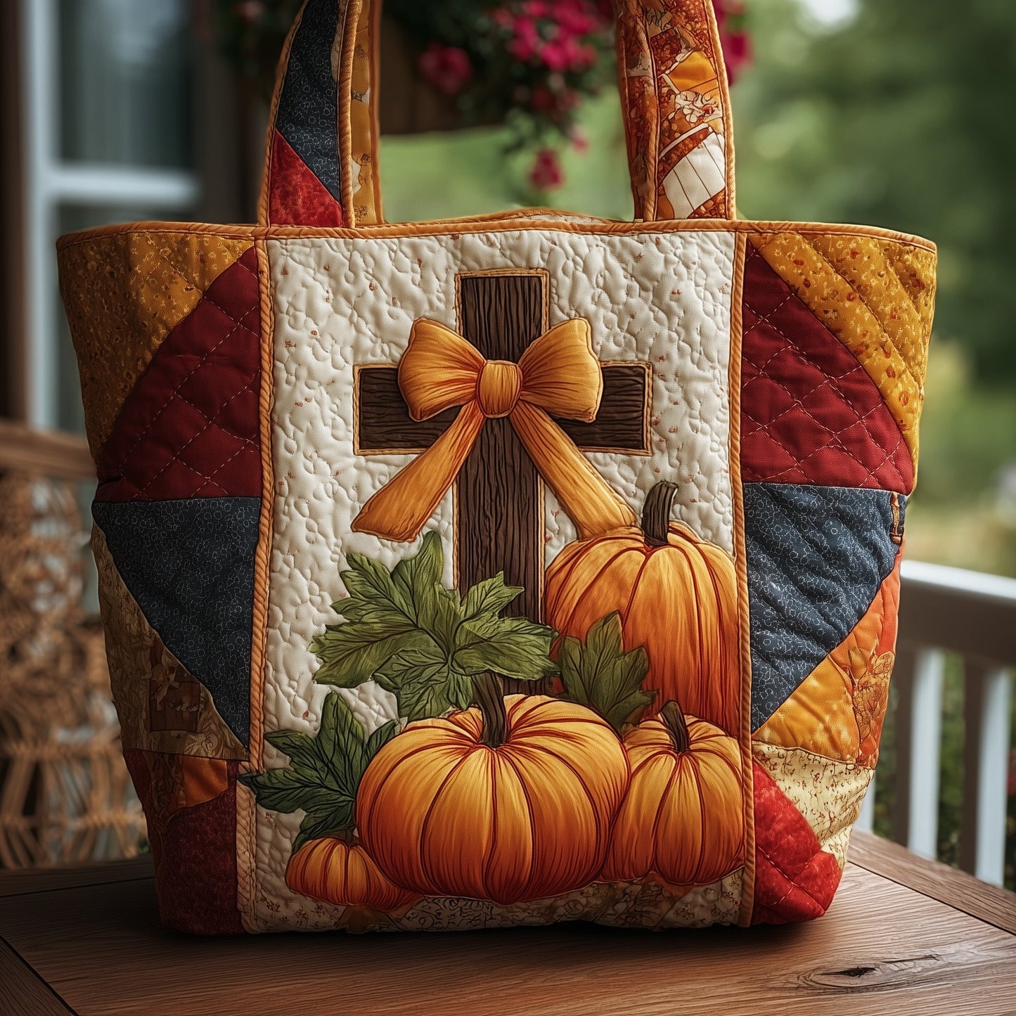 Fall For Jesus Quilted Tote Bag GFTOTP11258