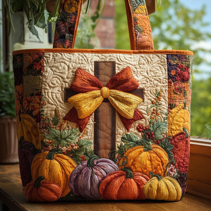 Fall For Jesus Quilted Tote Bag GFTOTP11260