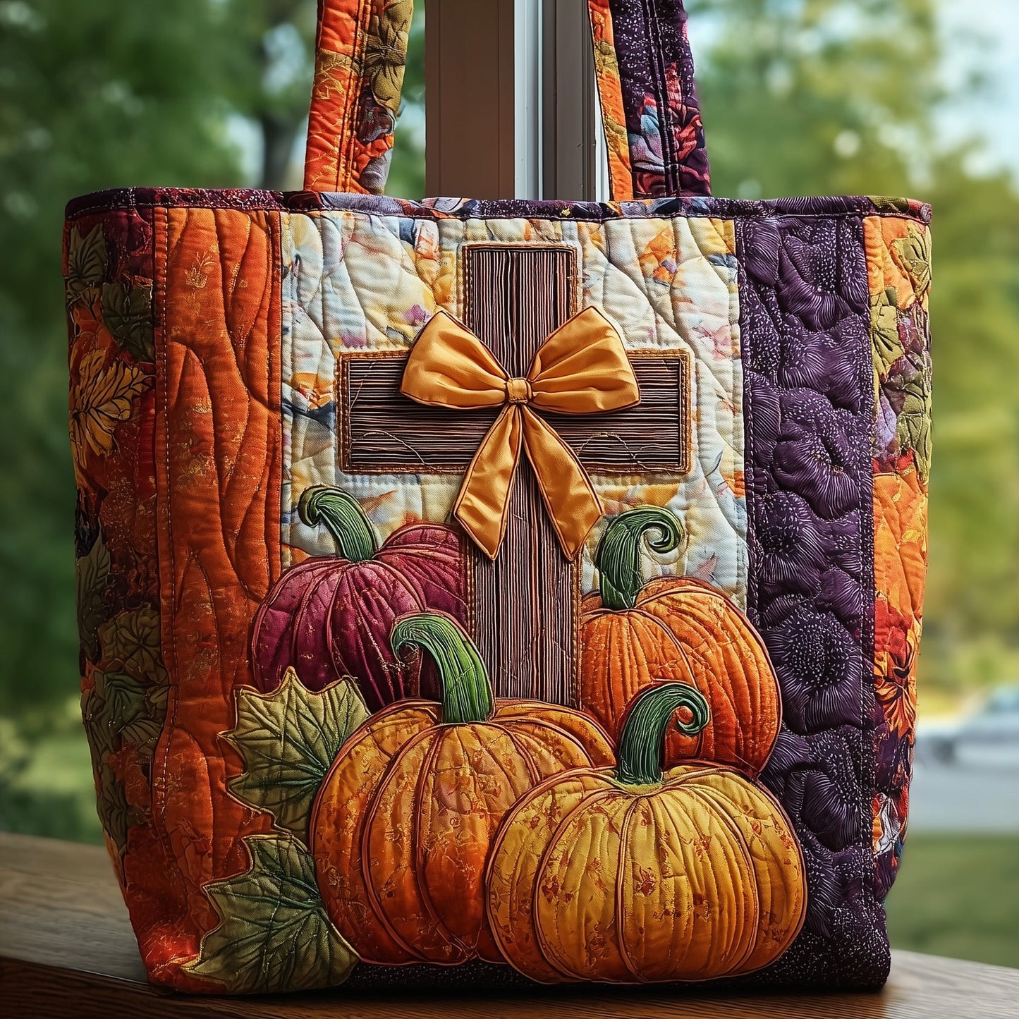 Fall For Jesus Quilted Tote Bag GFTOTP11261