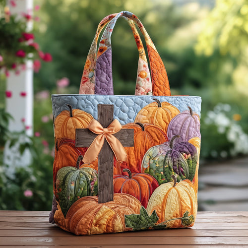 Fall For Jesus Quilted Tote Bag GFTOTP11266