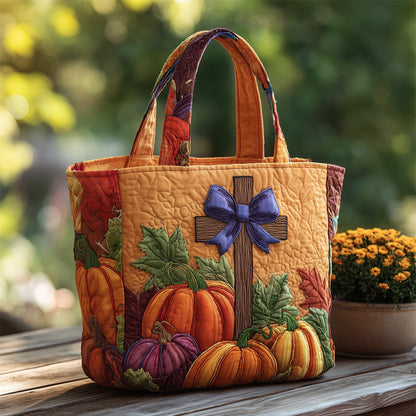 Fall For Jesus Quilted Tote Bag GFTOTP11268