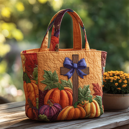 Fall For Jesus Quilted Tote Bag GFTOTP11268