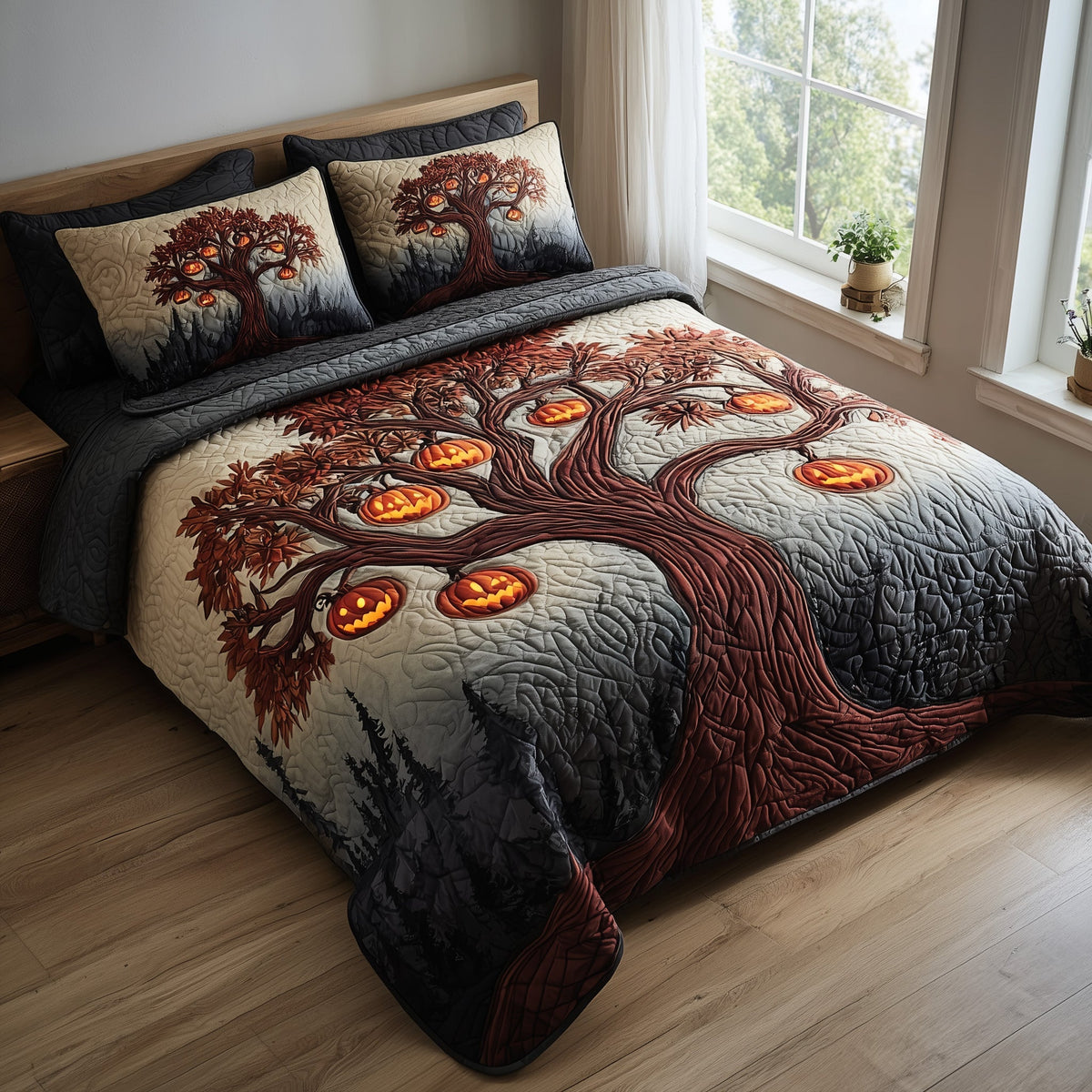 Midnight Manor 3-Piece Quilted Bedding Set GFTOTP11277