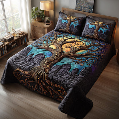 Phantom Hollow 3-Piece Quilted Bedding Set GFTOTP11280