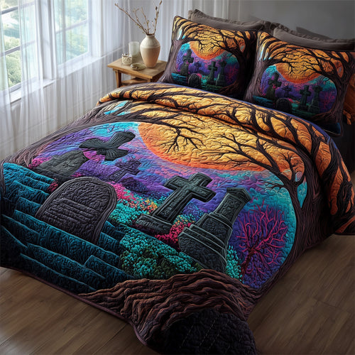 Phantom Hollow 3-Piece Quilted Bedding Set GFTOTP11282