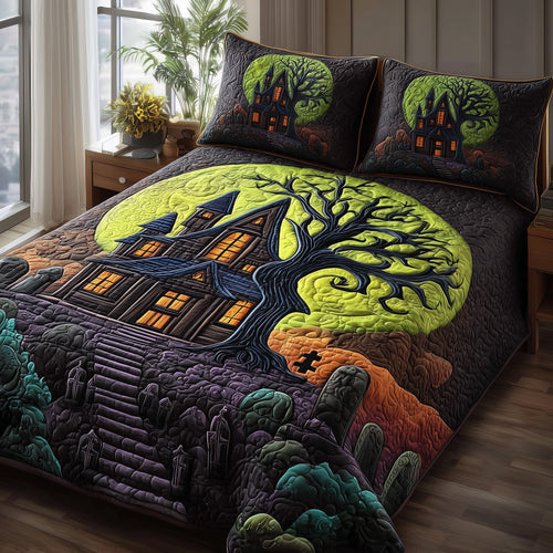 Phantom Hollow 3-Piece Quilted Bedding Set GFTOTP11283