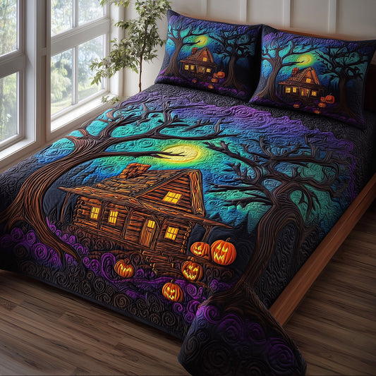 Phantom Hollow 3-Piece Quilted Bedding Set GFTOTP11284