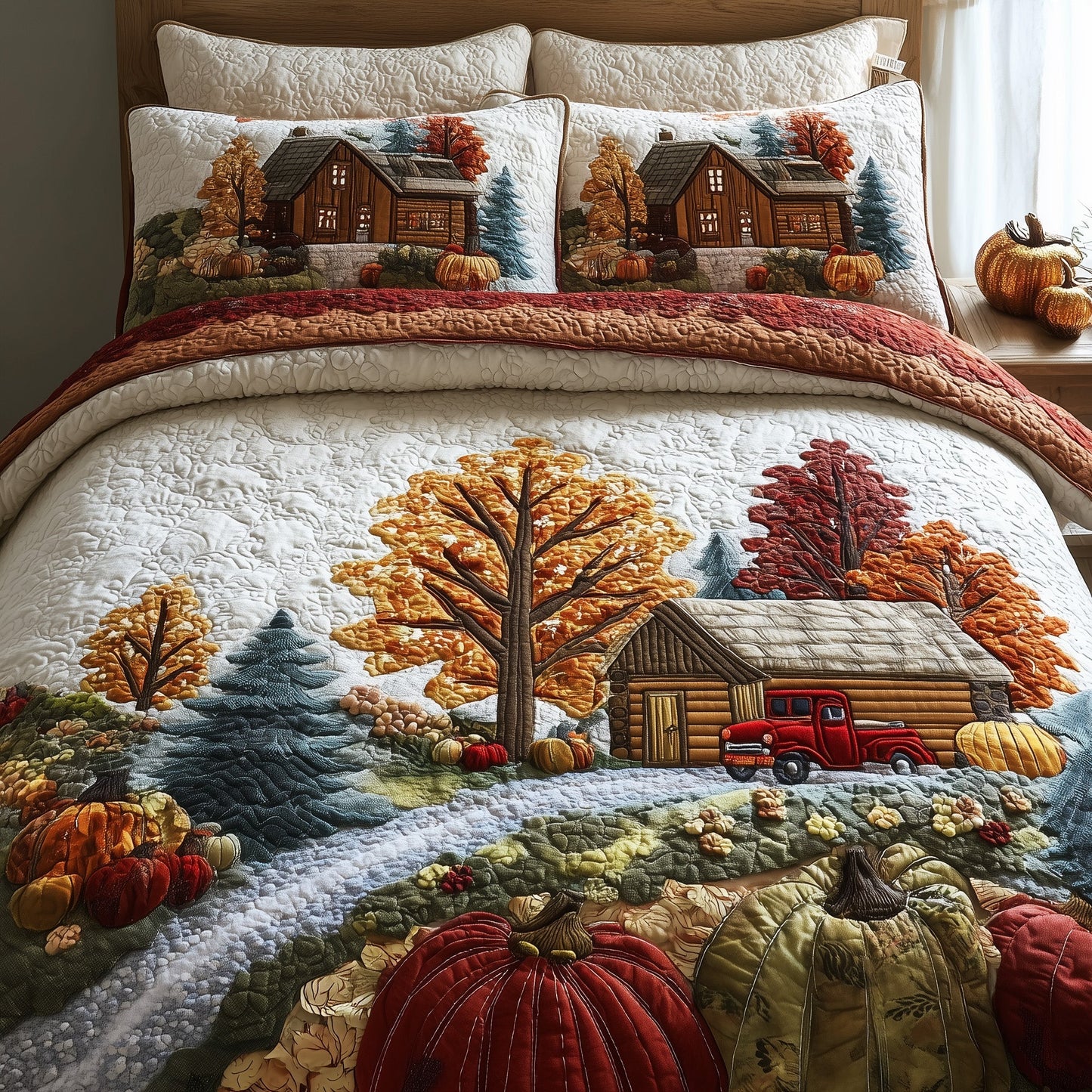 Rustic Cabin 3-Piece Quilted Bedding Set GFTOTP11310