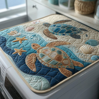 Turtle Drift Quilted Washer and Dryer Cover GFTOTP11332