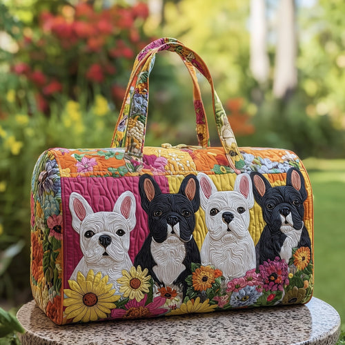 Frenchie Chic Quilted Duffle Bag GFTOTP11371