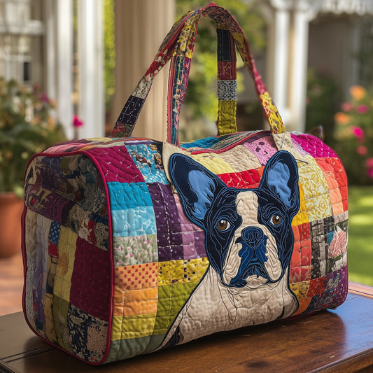 Frenchie Chic Quilted Duffle Bag GFTOTP11375