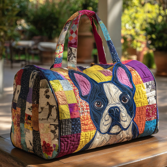 Frenchie Chic Quilted Duffle Bag GFTOTP11376