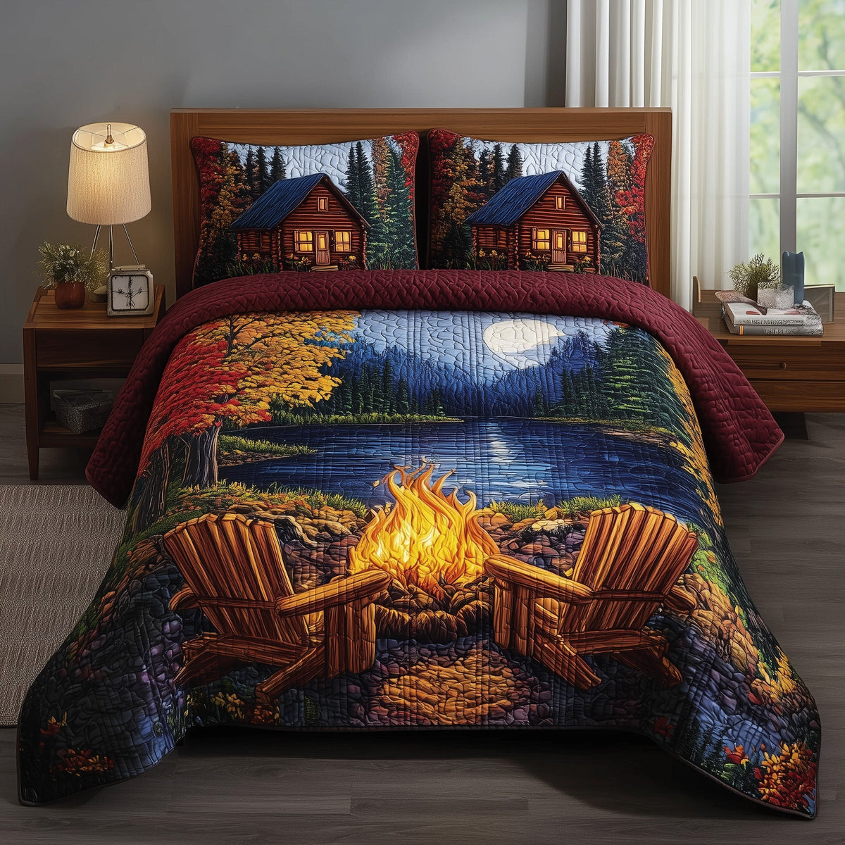 Autumn Harmony 3-Piece Quilted Bedding Set GFTOTP11394