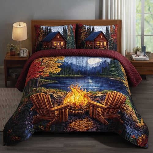 Autumn Harmony 3-Piece Quilted Bedding Set GFTOTP11394
