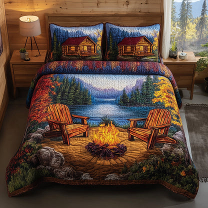Autumn Harmony 3-Piece Quilted Bedding Set GFTOTP11397