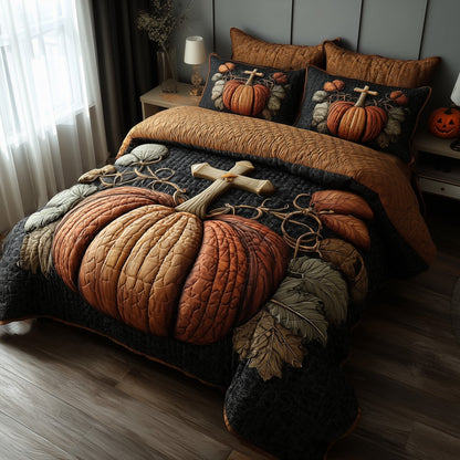 Fall for Jesus 3-Piece Quilted Bedding Set GFTOTP11399